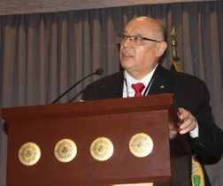 Conferencia en el Ministerio del Interior del Perú