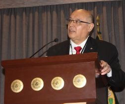 Conferencia en el Ministerio del Interior del Perú